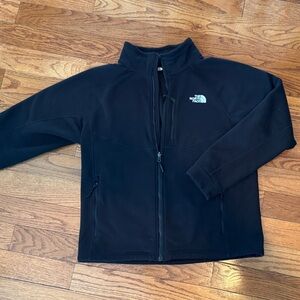 Mens North Face Black Fleece Jacket (large)